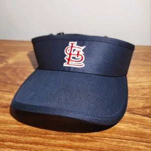 Official St. Louis Cardinals Women's Visor Hat in Navy, Adjustable